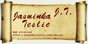 Jasminka Teslić vizit kartica